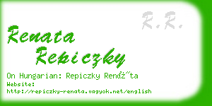 renata repiczky business card